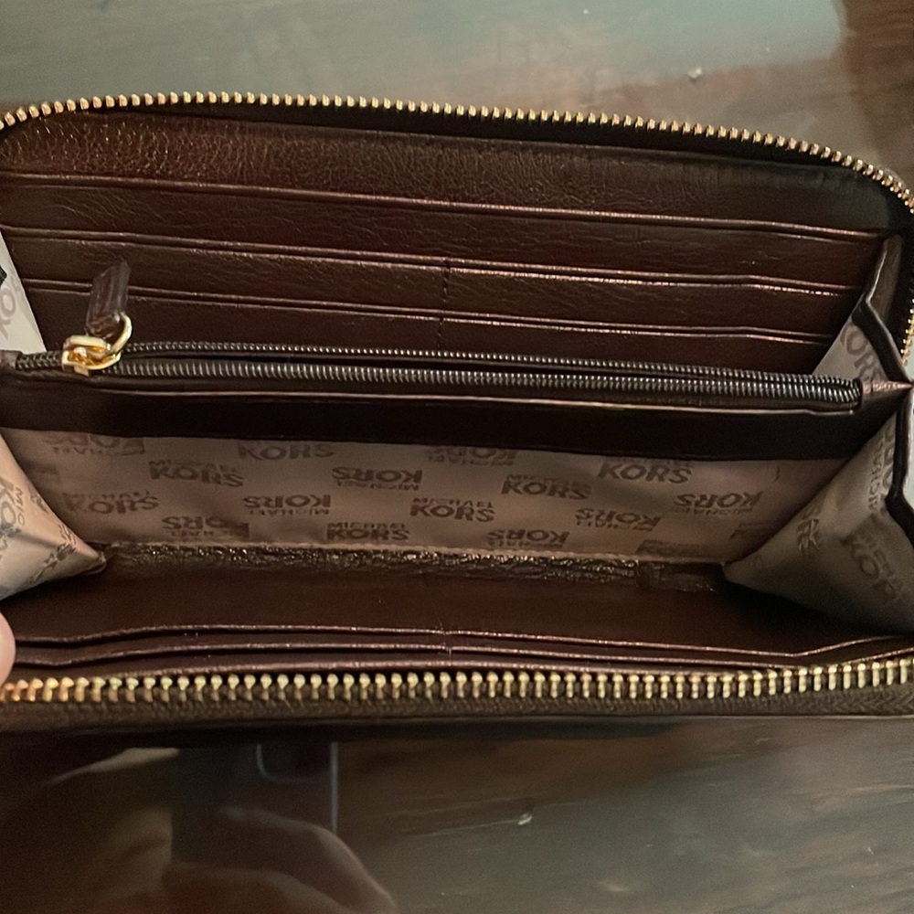 Michael Kors Brown Leather Wallet - Picture 6 of 8